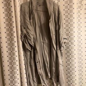 Torrid Women’s Lightweight Olive Long Utility Jacket size 4